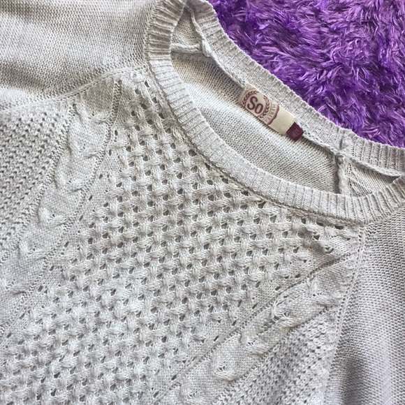 SO grey knit sweater - Picture 2 of 8